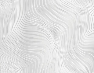 Seamless subtle white glossy soft waves background texture overlay. Abstract wavy embossed marble displacement, bump, height map. Panoramic banner wallpaper pattern