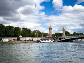 Pont Alexandre III bridge in Paris, France