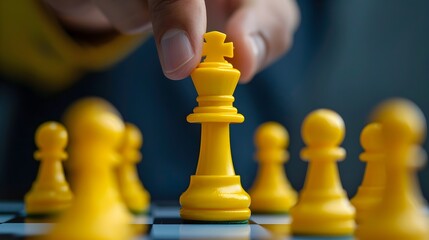 Corporate Leadership Strategy Training with Interactive Tools and Chess Pieces