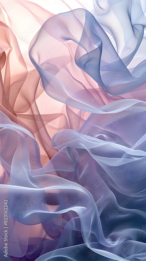 Poster ethereal overlapping textures with subtle color shifts captivating abstract artwork for digital and 