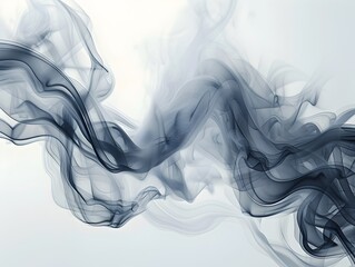 Ethereal Digital Smoke Plumes Shifting Fluidly in Captivating Abstract Patterns and Gradients