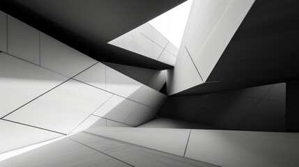 Abstract Geometric Shapes in Modern Architecture