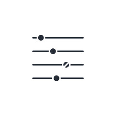 Filter icon. vector.Editable stroke.linear style sign for use web design,logo.Symbol illustration.
