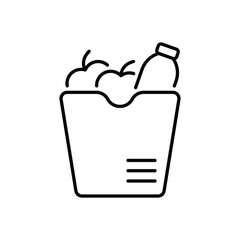 Grocery Bag vector icon