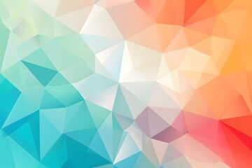 Fototapeta premium Colorful Vector Geometric Background with Low Poly Design