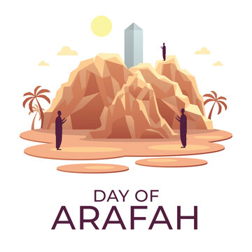 Day of Arafah vector design template good for celebration usage. arafah vector illustration. flat design. vector eps 10.