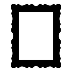 photo frame glyph icon