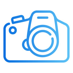 dslr camera gradient icon
