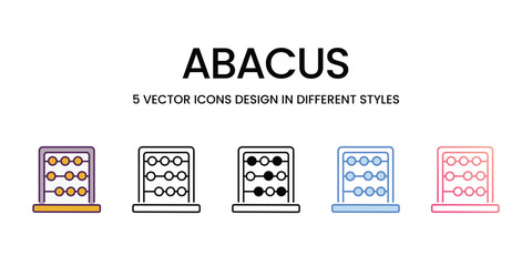 Abacus Icon editable stock vector icon