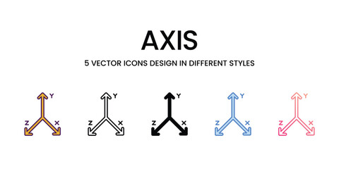 Axis Icon editable stock vector icon