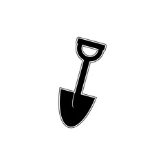  Shovel icon isolated on transparent background