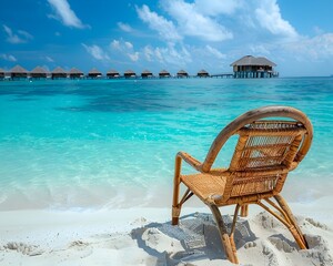 Serene Overwater Bungalows in the Idyllic Maldives Destination with Turquoise Oceans and Pristine Beaches