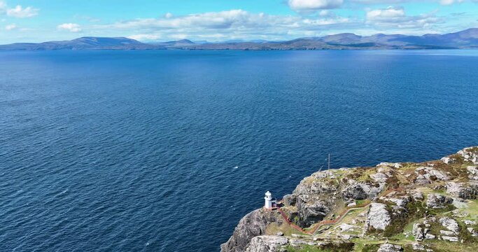Ireland Epic locations Sheep&rsquo;s Head Lighthouse and Bantry Bay with the hills of West Cork in the background