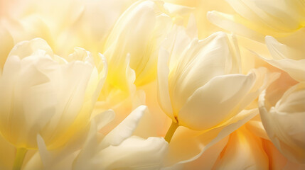 Fototapeta premium Serene Tulips in Soft Light