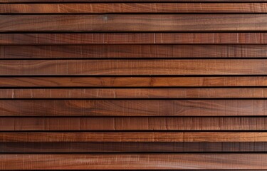 Obraz premium A closeup of the slats on an outdoor wooden wall, showcasing their natural wood grain and texture