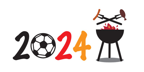 Einladung Grillabend und Fußball - Europameisterschaft 2024 Deutschland