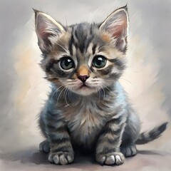 small gray kitten