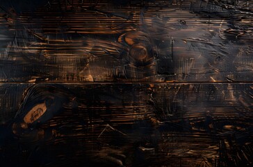 Dark brown wood texture background, old grunge table