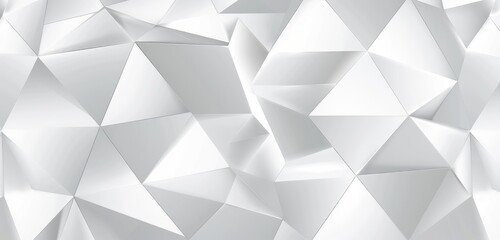 Obraz premium Modern White Geometric Polygonal Background