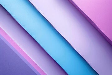 Fototapeta premium Pink and blue paper with geometric background