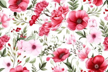 Abstract elegance seamless pattern with floral background