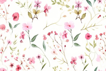Abstract elegance seamless pattern with floral background