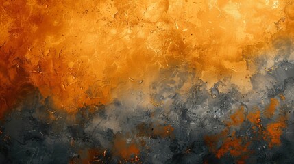 Abstract Orange and Blue Textured Background with Glass Condensation