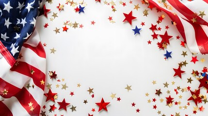 Obraz premium USA flag with star