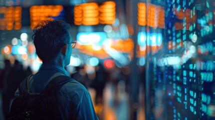 The traders on the stock exchange floor move with precision and agility always one step ahead in the fastpaced world of futuristic finance.