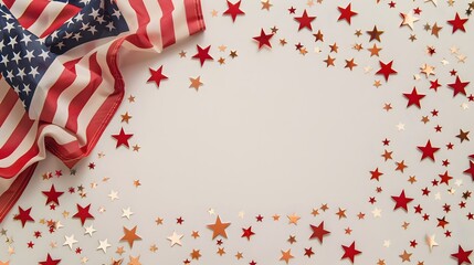 Fototapeta premium USA flag with star