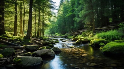 Stunning forest landscape image.