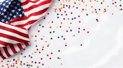 Obraz premium USA flag with star