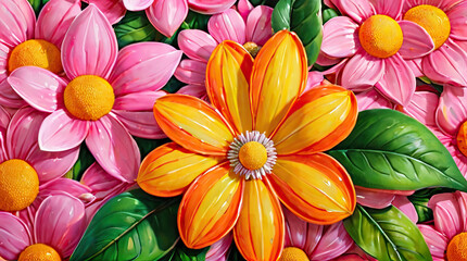 Obraz premium flowers background