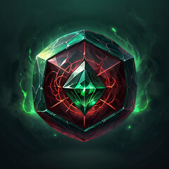 diamond on black background