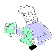 Here’s a doodle mini illustration of problem solution 