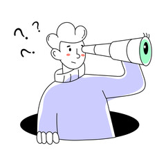 Ready to use doodle mini illustration business vision 