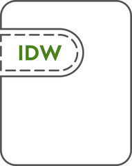 IDW File icon thick black outline