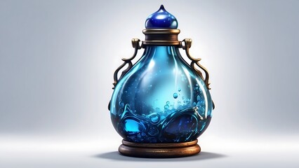 Elixir, Blue potions, potion craft in fantasy story