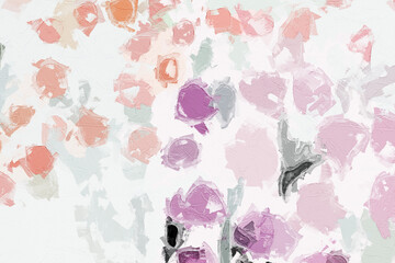 Oil painting and various floral illustrations of beautiful weddings featuring tigers, monkeys, and birds