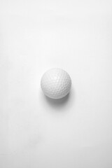 Closeup view of golf ball