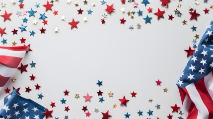 Fototapeta premium USA flag with star illustration