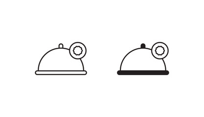 Halal icon design with white background stock illustration