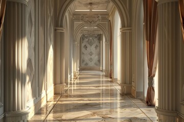 Obraz premium Classical Corridor Interior