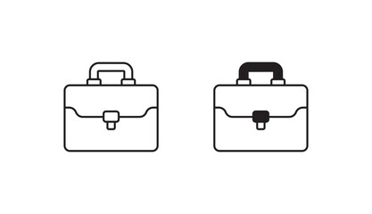 briefcase icon design with white background stock illustration