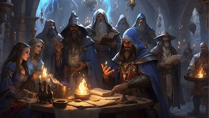 Wizard Army Guild Fantasy concept
