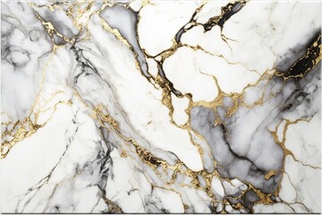 Marble gray, white, golden AI generated texture