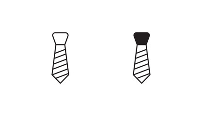 Tie icon design with white background stock illustration