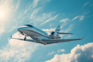 Airplanes flying in the air