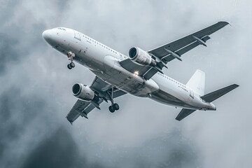 Airplanes flying in the air