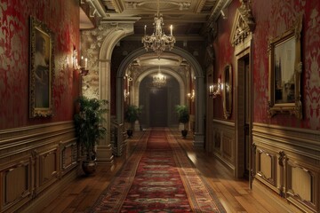 Fototapeta premium Classical Corridor Interior